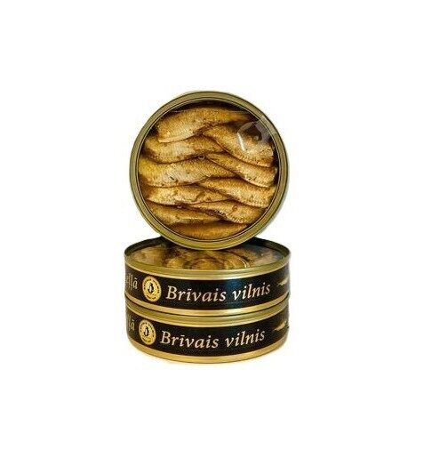 Šprotes eļļā Brīvais Vilnis ar caurspīdīgu vāku 